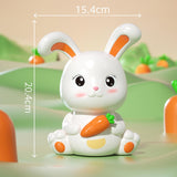 Maxbell Rabbit Piggy Bank Ornament Saving Box Animal Statue for Cabinet Office Gifts