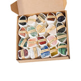 Maxbell Deluxe Rock and Mineral Collection Discovery Treasure for Ages 4 + Decors style A