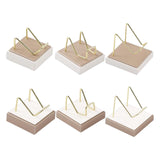 Maxbell Multifunctional Arm Display Stand Holder Placement Racks for Rocks Office S(champagne white)