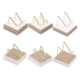 Maxbell Multifunctional Arm Display Stand Holder Placement Racks for Rocks Office S(champagne white)