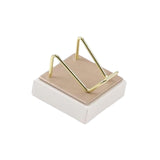 Maxbell Multifunctional Arm Display Stand Holder Placement Racks for Rocks Office S(champagne white)