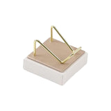 Maxbell Multifunctional Arm Display Stand Holder Placement Racks for Rocks Office S(champagne white)