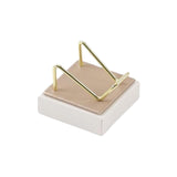 Maxbell Multifunctional Arm Display Stand Holder Placement Racks for Rocks Office S(champagne white)
