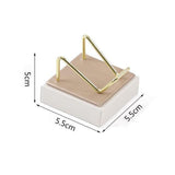 Maxbell Multifunctional Arm Display Stand Holder Placement Racks for Rocks Office S(champagne white)