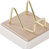 Maxbell Multifunctional Arm Display Stand Holder Placement Racks for Rocks Office M(champagne white)