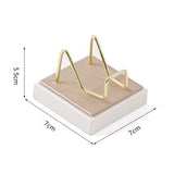 Maxbell Multifunctional Arm Display Stand Holder Placement Racks for Rocks Office M(champagne white)