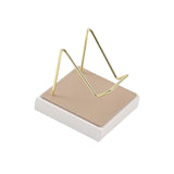 Maxbell Multifunctional Arm Display Stand Holder Placement Racks for Rocks Office L(champagne white)
