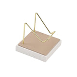 Maxbell Multifunctional Arm Display Stand Holder Placement Racks for Rocks Office L(champagne white)