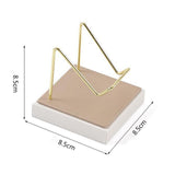 Maxbell Multifunctional Arm Display Stand Holder Placement Racks for Rocks Office L(champagne white)