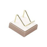 Maxbell Multifunctional Arm Display Stand Holder Placement Racks for Rocks Office S(white champagne)