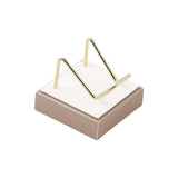 Maxbell Multifunctional Arm Display Stand Holder Placement Racks for Rocks Office S(white champagne)