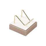 Maxbell Multifunctional Arm Display Stand Holder Placement Racks for Rocks Office S(white champagne)