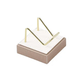 Maxbell Multifunctional Arm Display Stand Holder Placement Racks for Rocks Office S(white champagne)