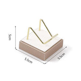 Maxbell Multifunctional Arm Display Stand Holder Placement Racks for Rocks Office S(white champagne)