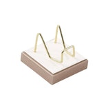Maxbell Multifunctional Arm Display Stand Holder Placement Racks for Rocks Office M(white champagne)