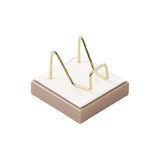 Maxbell Multifunctional Arm Display Stand Holder Placement Racks for Rocks Office M(white champagne)