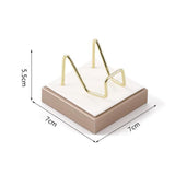 Maxbell Multifunctional Arm Display Stand Holder Placement Racks for Rocks Office M(white champagne)