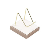 Maxbell Multifunctional Arm Display Stand Holder Placement Racks for Rocks Office L(white champagne)