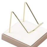Maxbell Multifunctional Arm Display Stand Holder Placement Racks for Rocks Office L(white champagne)