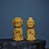 Maxbell Carved Four Beauties Ornament Decorations Cute for Display Sculpture Gifts