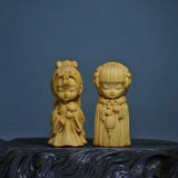 Maxbell Carved Four Beauties Ornament Decorations Cute for Display Sculpture Gifts