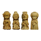 Maxbell Carved Four Beauties Ornament Decorations Cute for Display Sculpture Gifts