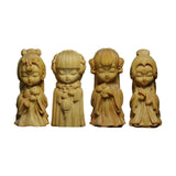 Maxbell Carved Four Beauties Ornament Decorations Cute for Display Sculpture Gifts