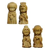 Maxbell Carved Four Beauties Ornament Decorations Cute for Display Sculpture Gifts