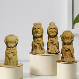Maxbell Carved Four Beauties Ornament Decorations Cute for Display Sculpture Gifts