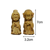 Maxbell Carved Four Beauties Ornament Decorations Cute for Display Sculpture Gifts
