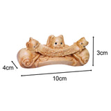 Maxbell Wood Small Bunny Figurine Animal Sculpture for Table Spring Festival