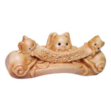 Maxbell Wood Small Bunny Figurine Animal Sculpture for Table Spring Festival