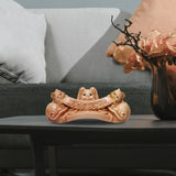 Maxbell Wood Small Bunny Figurine Animal Sculpture for Table Spring Festival