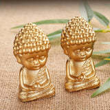 Maxbell Sitting Buddha Statue Scene Layout Props for Office Housewarming Study