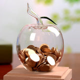 Maxbell Piggy Bank Cute Figurine Statue Transparent Money Box for Office Shelf