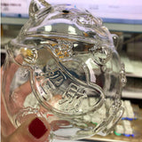 Maxbell Clear Lucky Cat Piggy Bank Ornaments Saving Money Box Glass for party