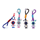 Maxbell Cartoon Keyring Car Key Delicate Space Robot for Gifts Decorations Pink