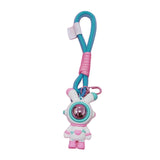 Maxbell Cartoon Keyring Car Key Delicate Space Robot for Gifts Decorations Pink
