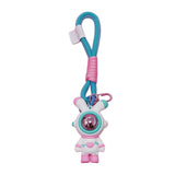 Maxbell Cartoon Keyring Car Key Delicate Space Robot for Gifts Decorations Pink