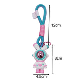 Maxbell Cartoon Keyring Car Key Delicate Space Robot for Gifts Decorations Pink