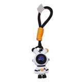 Maxbell Cartoon Keyring Car Key Delicate Space Robot for Gifts Decorations Black