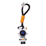 Maxbell Cartoon Keyring Car Key Delicate Space Robot for Gifts Decorations Black