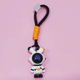 Maxbell Cartoon Keyring Car Key Delicate Space Robot for Gifts Decorations Black