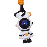 Maxbell Cartoon Keyring Car Key Delicate Space Robot for Gifts Decorations Black