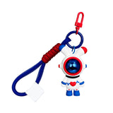 Maxbell Cartoon Keyring Car Key Delicate Space Robot for Gifts Decorations Blue