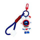 Maxbell Cartoon Keyring Car Key Delicate Space Robot for Gifts Decorations Blue