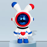 Maxbell Cartoon Keyring Car Key Delicate Space Robot for Gifts Decorations Blue