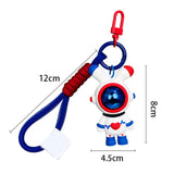Maxbell Cartoon Keyring Car Key Delicate Space Robot for Gifts Decorations Blue