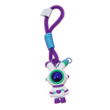 Maxbell Cartoon Keyring Car Key Delicate Space Robot for Gifts Decorations Violet