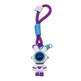 Maxbell Cartoon Keyring Car Key Delicate Space Robot for Gifts Decorations Violet